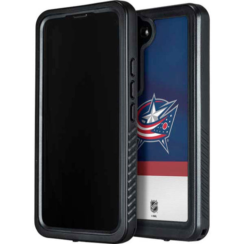 NHL Columbus Blue Jackets Alternate Jersey Galaxy S24 Plus Waterproof Case